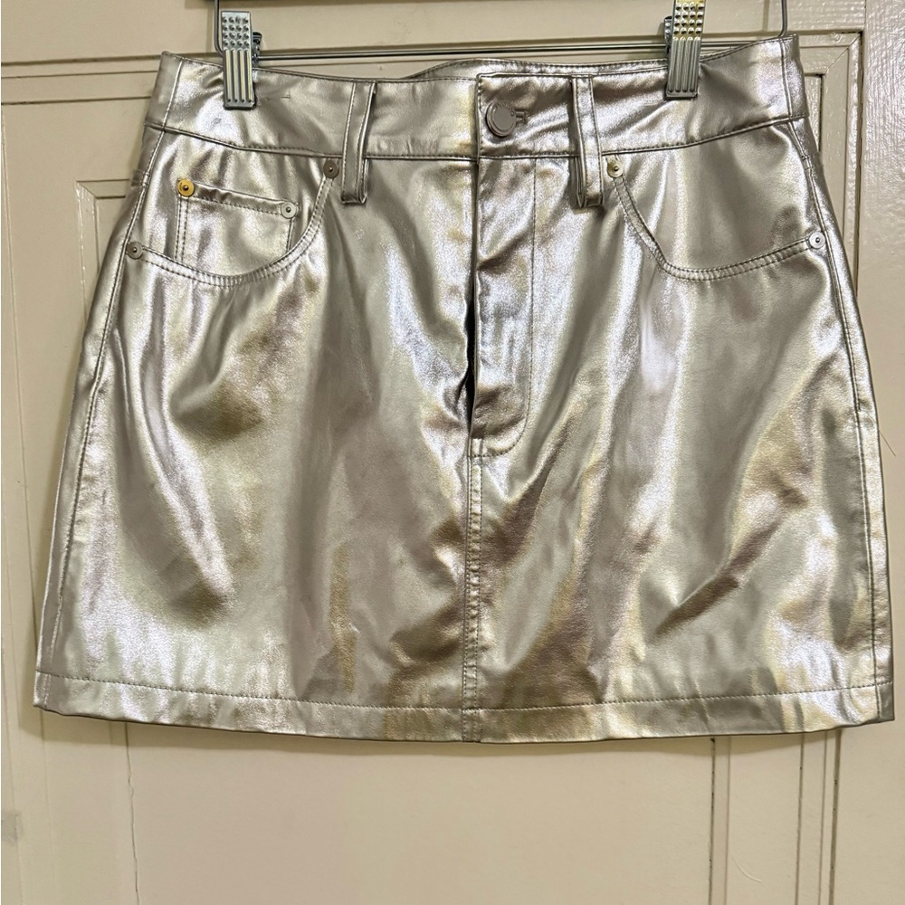 REVOLVE Silver Mini Skirt for Night Out